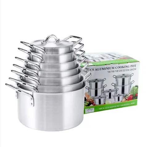 Aluminum cooking pot  kitchenware cookware pot cooking set