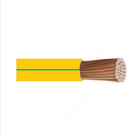 Fil de terre électrique couleur noyau de terre câble électrique fil PVC fil cuivre solide vert jaune moteur électrique ferraille isolée
