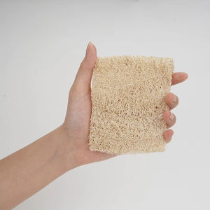 Natural Loofah <b>Sponge</b> Pads for Kitchen and Bathroom Cleaning Eco-Friendly Biodegradable <b>Exfoliating</b> Loofah Square Scrubber - Product Image 4