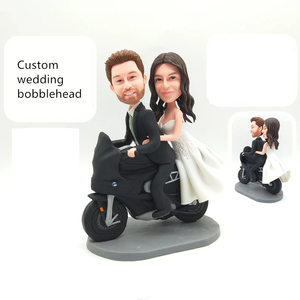 Figure su misura bobblehead fanno una coppia felice bobble head due persone bobblehead - Product Image 6