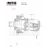 Bomba de Desplazamiento Variable RITO 4236051 EX400 EX400LC A7VO250 9073620 4205846 Conjunto de Bomba Hidráulica Principal para Excavadora Hidráulica