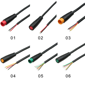 ขั้วต่อสายไฟ9มม. M8 <span class=keywords><strong>2</strong></span>/3/4/5/6พินสายรัดสายไฟ IP67 IP65กันน้ำสำหรับแสดงสัญญาณจักรยาน M8สายกันน้ำ - Product Image 5