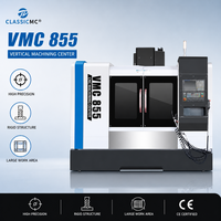 Centre d'usinage vertical CNC 3 axes VMC855, zone de travail 800x500x500, BT40, 8000 tr/min, changeur d'outils automatique, haute précision