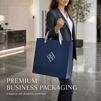 Sacs de shopping de luxe écologiques personnalisés avec poignées en papier blanc laminé