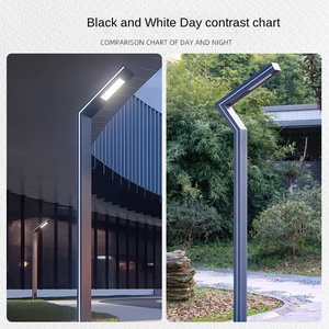 Lumières modernes de jardin de rue de corps en aluminium de LED 3-6m de hauteur à énergie solaire IP65 éclairage extérieur luminaire AC utilisation de paysage - Product Image 4