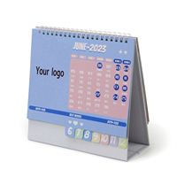 Calendrier de bureau mural A5 personnalisé 2026 2027 – Calendrier de table à feuilles mobiles sur chevalet