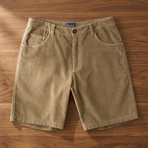 Shorts mi-longs décontractés d'été pour hommes, en coton uni, sur mesure, respirants, cinq poches, en velours côtelé, vintage, écologiques, imperméables – Grande Vente - Product Image 3