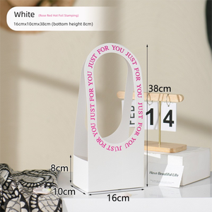 Cesta de flores, caja de embalaje de papel DIY, caja de <span class=keywords><strong>regalo</strong></span> de diseño Floral elegante para el Día del Maestro, arreglo de ramo, bolsa de Material hecha a mano - Product Image 6