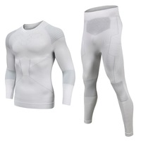 Série Hiver Argentée – Collant de Compression Unisexe pour Ski, Sport, Fitness, Marathon, Motif Léopard, 100% Nylon, Fonctionnel et Anti-Humidité