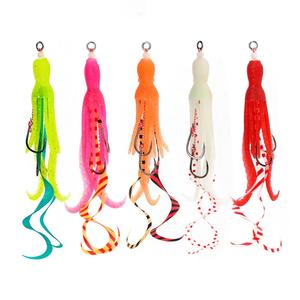 Leurre souple appât souple crochet en acier à haute teneur en carbone <span class=keywords><strong>BKK</strong></span> crochet de pêche lueur calmar leurre crochet Double - Product Image 3