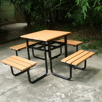 Cnsf table de bar en bois pique-nique extérieur bon prix