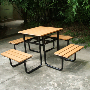 Cnsf <span class=keywords><strong>table</strong></span> de bar en bois pique-nique extérieur bon prix - Product Image 2