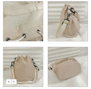 Trendy Women's Single Shoulder <b>Bucket</b> Bag Featuring <b>Folds</b> and EasytoCarry Handle Sling - Product Image 3