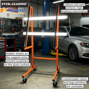 Plataforma <span class=keywords><strong>de</strong></span> Inspección <span class=keywords><strong>de</strong></span> Vidrio Automotriz <span class=keywords><strong>de</strong></span> Alta Resistencia con Láminas <span class=keywords><strong>de</strong></span> Goma Resistentes a Arañazos, Ruedas Sólidas <span class=keywords><strong>de</strong></span> 4 Pulgadas para Talleres - Product Image 1