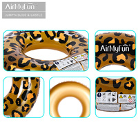 AirMyFun Bouées de piscine gonflables personnalisées en PVC écologique pour enfants et adultes, 108 cm, couleur personnalisée