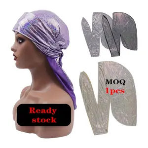 Super Promotion Mens Silk Designer Turban Wave Headwear Headbands Designers Logo Unisex Durag