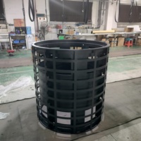 Boîtier de tôle d'armoire à cadre d'affichage à LED cylindrique incurvé personnalisé pour module de publicité extérieure intérieure commerciale