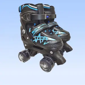 Bestseller verstellbare 4 Größe blinkende Roller Inline Skates Outdoor-Sportarten