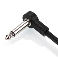 Nouveau produit en gros : Kit de câbles pour pédale d'effet de guitare avec connecteur plat et cordon à angle droit pour instrument de musique