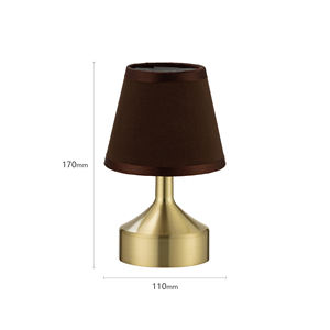 Lampe de table sans fil rechargeable en aluminium avec éclairage d'ambiance et télécommande, pièce de décoration élégante pour chambre à coucher, vente en gros - Product Image 2