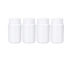 175cc HDPE <b>Plastic</b> White Wide Mouth Packer Pharmaceutical Pill Vitamin Supplement Bottles <b>Screw</b> Lids Custom Label ISO Certified - Product Image 1