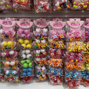 Set di Mylulu 12 pezzi per bambini con anello in gomma e corda per capelli per bambine con fiori di animali - Product Image 4