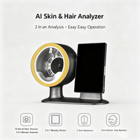 Analyseur de peau numérique IA multilingue avec fonctions de scan de la peau du visage et du cuir chevelu/capillaire.