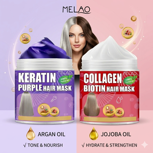 มาส์กผมระดับมืออาชีพ พรีเมียม OEM เคราติน คอลลาเจน ทรีทเม้นท์ซีรีส์ บรรจุภัณฑ์หรูหรา สูตรเข้มข้นพิเศษ สำหรับตลาดตะวันออกกลาง - Product Image 1