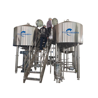 Sistema de Cervecería de 1000L 10HL con 4 Recipientes a Presión, Máquina de Cervecería, Tanque Encamisado de Acero Inoxidable