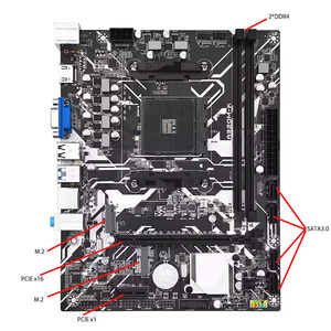 เมนบอร์ดเกมมิ่งสำหรับเดสก์ท็อป AM4 ชิปเซ็ต A320 ขายดี พร้อมพอร์ต HD VGA CMOS รองรับหน่วยความจำ DDR4 ช่องเชื่อมต่อฮาร์ดไดรฟ์  เมนบอร์ดใหม่เอี่ยม - Product Image 2