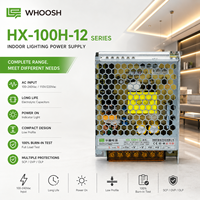 Alimentation à découpage LED 100W 12V 8.33A, entrée universelle AC 100-240V pour éclairage intérieur et affichage