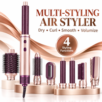 SYC722 34000 tr/min Ensemble brosse sèche-cheveux 4-en-1 1000-1200W Brosse coiffante multifonctionnelle à air chaud pour bouclage automatique