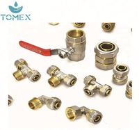 Tuyau en pvc/ppr pex al et laiton/cuivre mâle/femelle prise/raccords de couplage pour chauffage par le sol