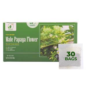 Mélange de tisane de fleurs de papaye NMPT pour hommes, boisson saine séchée de qualité supérieure, herbes naturelles du Vietnam, durée de conservation de 2 ans, 30 sachets de thé - Product Image 1