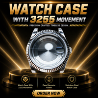 Montre mécanique automatique de luxe VSF 3255 pour homme en acier inoxydable avec affichage du jour et de la date, montre de sport décontractée pour les affaires