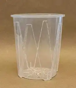 Pot anggrek plastik transparan grosir murah Pot bunga anggrek bening dengan lubang