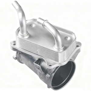 Refroidisseur d'huile moteur Raceorly pour <span class=keywords><strong>Mercedes</strong></span>-Benz C32 C55 AMG M112 M113 OEM 1121800065 10433001036 W203 S203 C209 - Product Image 1