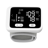 Tensiomètre électronique intelligent d'entrée de gamme avec écran LED, moniteur de tension artérielle automatique alimenté électriquement