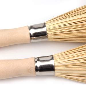 แปรงทำความสะอาดด้ามไม้ธรรมชาติแปรงล้างจานสำหรับกระทะและหม้อพลาสติกสำหรับใช้ในบ้านโลโก้ OEM - Product Image 5