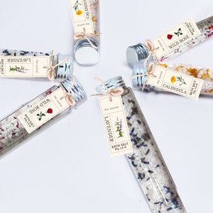 Marque privée Vente en gros OEM/ODM Mini-sel de bain en cristal de trempage naturel Sels de bain nettoyant en profondeur pour le corps avec fleurs séchées - Product Image 2