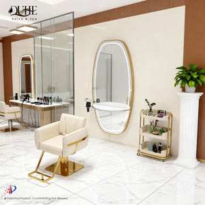 Silla de Barbería Moderna de Cuero Blanco Reclinable para Salón de Belleza, Venta al Por Mayor de Fábrica, Sillas de Peluquería - Product Image 1