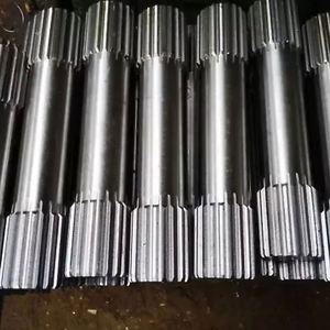 Eje estriado de alta carga personalizado, Eje estriado de acero inoxidable mecanizado CNC de alta precisión para piezas de máquinas de minería - Product Image 1