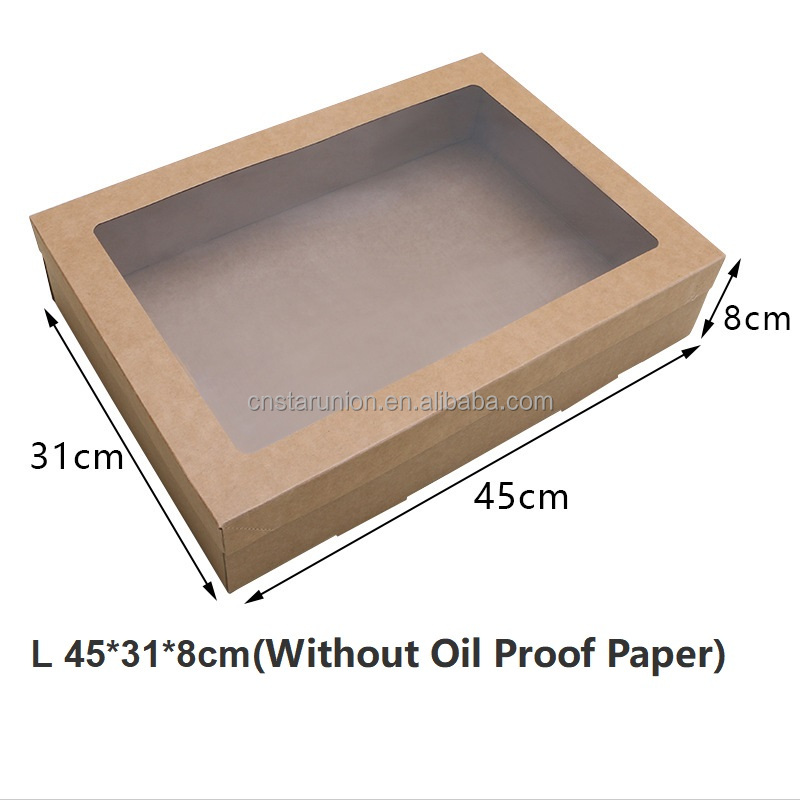 Marrón L 45*31*8cm (sin papel a prueba de aceite)
