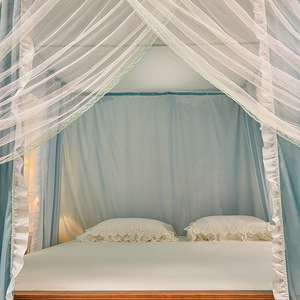 2025 primavera ed estate nuovo lusso francese elegante infinito doppia ombreggiatura polvere e zanzariera staffa da pavimento zanzariera - Product Image 5