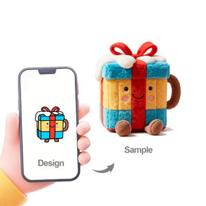 Peluche personalizzato progetta la tua tazza carina peluche peluche Super morbido dai produttori di giocattoli bambole di peluche personalizzate - Product Image 3