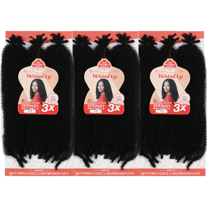 Extensions de cheveux afro crépus pré-étirés super bon marché, 16 pouces, 180g, en vrac, pour dreadlocks, réparation de locs, torsades, crochet, extension à ressort simple - Product Image 1