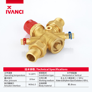 Válvula de equilibrio de flujo de latón Fan Sheng X0106 DN20 con rosca externa, control de flujo ajustable, piezas para HVAC - Product Image 5