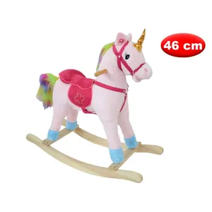 Cheval à bascule licorne 46 cm, jouet en peluche pour enfants - Product Image 1