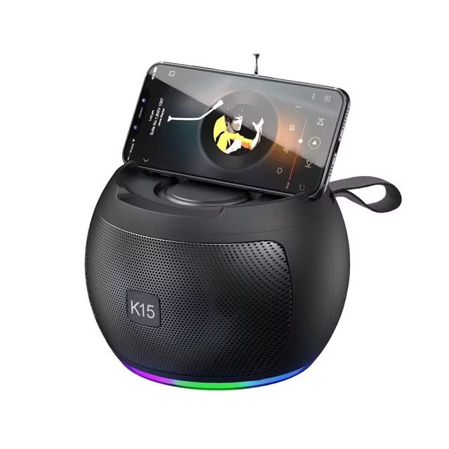 K15 Africa Hot Selling Solar  Speaker, Portable Outdoor Speaker 1200mAh Solar Charger Wireless Speaker