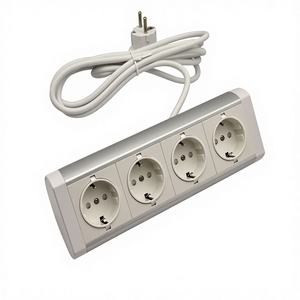 <span class=keywords><strong>Regleta</strong></span> de Enchufes de Sobremesa Multifuncional de Aleación de Aluminio con Certificación CE, con 4 Tomas de Corriente y Puertos USB para Estación de Trabajo - Product Image 6